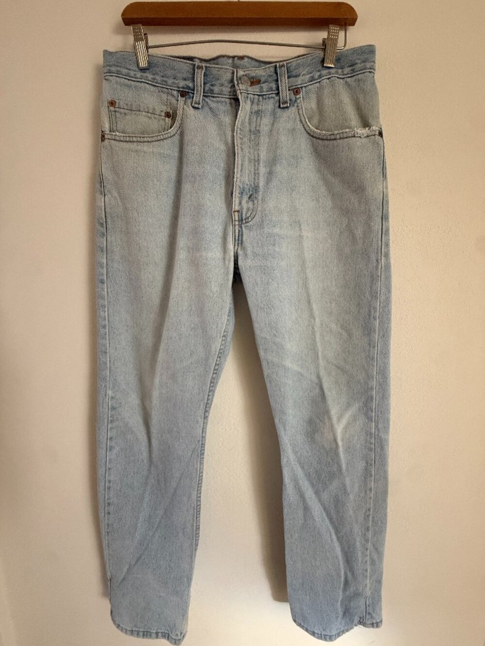 Levi’s Men's 505 Jeans 34x30 Extra Light Wash Straight Leg